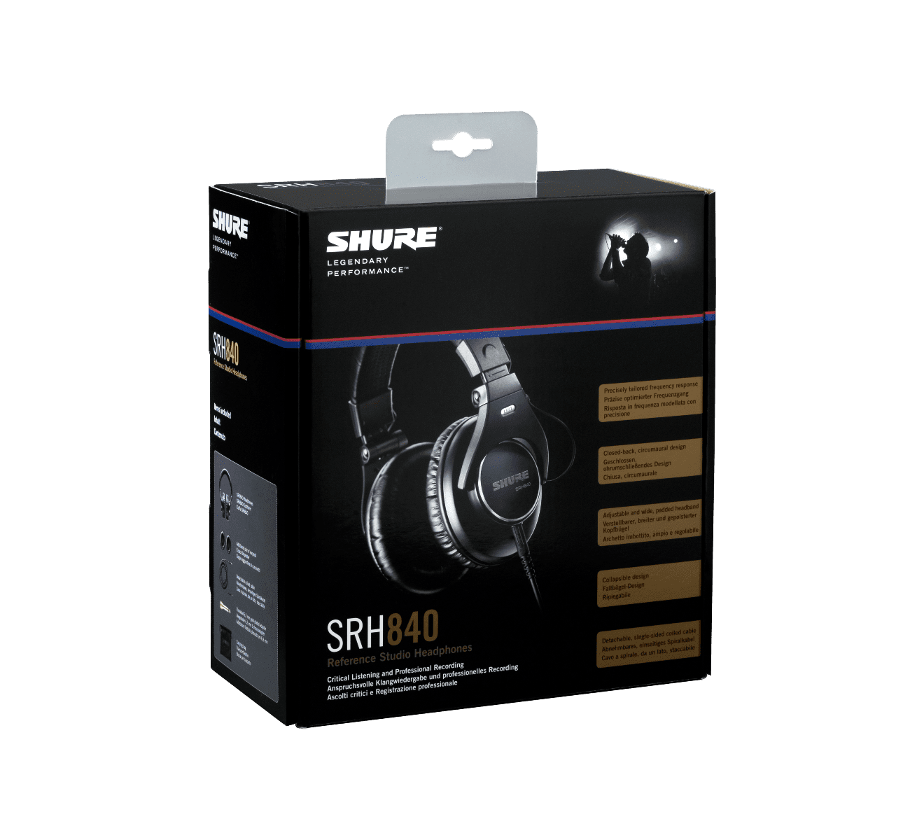 Pioneer Dj Shure SRH840 Professional Monitoring Headphones (Black