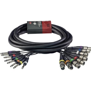 STAGG 5M Multicore 8 XLR Female - 8 Mono Jack plug