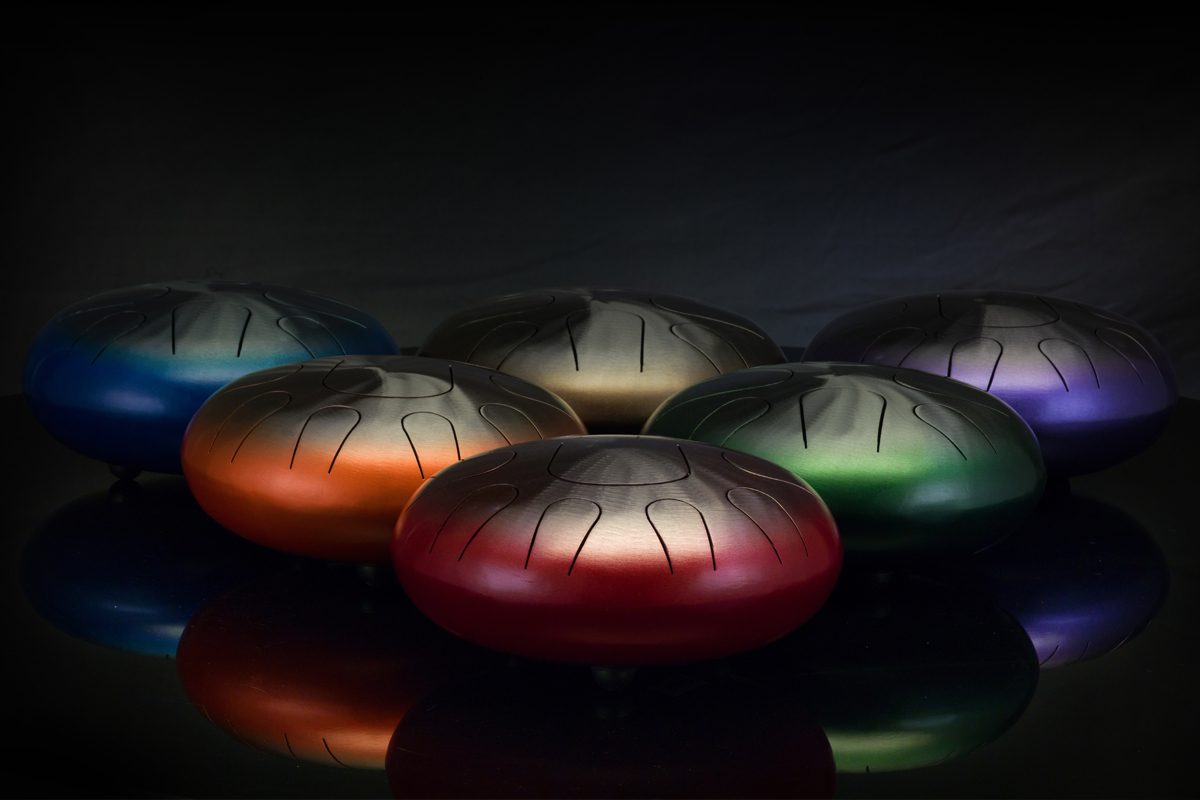 Pearl Metal Spirit Tongue Drum C Lydian Natural Orange Fade