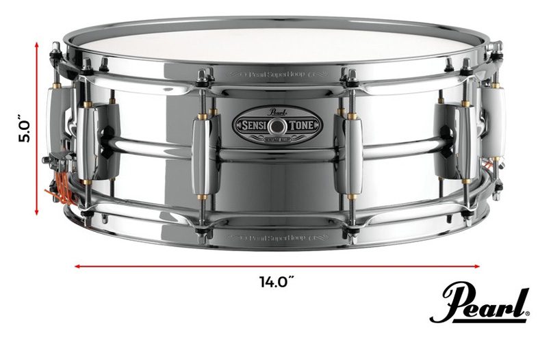 Pearl Sensitone Heritage Steel 14 x 5 - STH1450S - Image 9