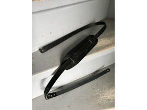 Liam's Adjustable Leather Vintage Style Guitar Strap - Black