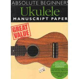 Absolute Beginners - Ukulele Manuscript Paper