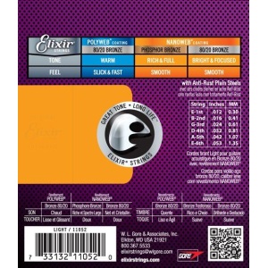 Elixir Extra Light (.10-.47) 80/20 Bronze w/NANOWEB Coating