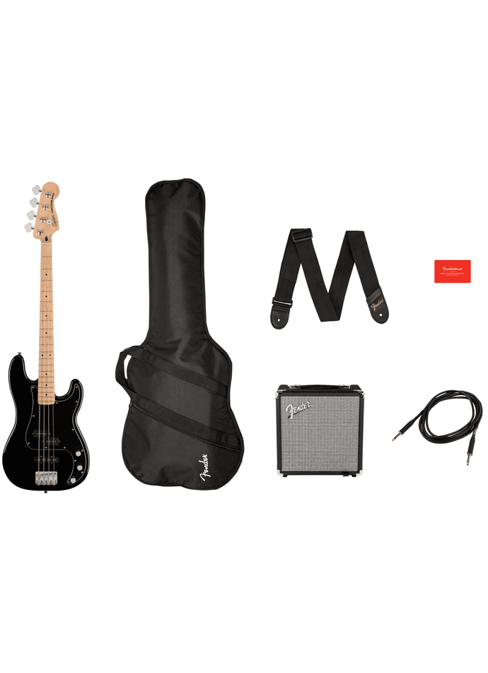 Fender Squier Affinity Precision Bass PJ Pack MN - Black - Image 6