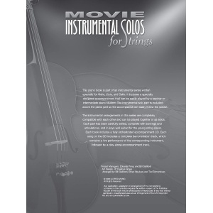 Movie Instrumental Solos For Strings - Cello Level 2-3