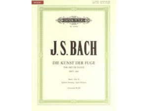 "Die Kunst der Fuge / The Art of Fugue", Bach, Edition Peters, Piano.
