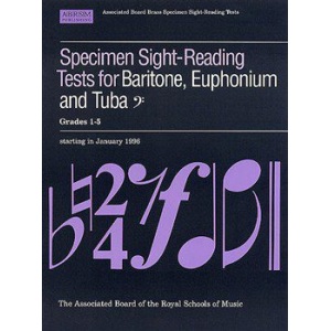 ABRSM - Specimen Sight-Reading Teats: Baritone, Euphonium & Tuba (Bass Clef) Grades 1-5