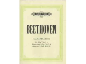 Beethoven "3 Albulblatter / 3 Album Pieces" - Piano