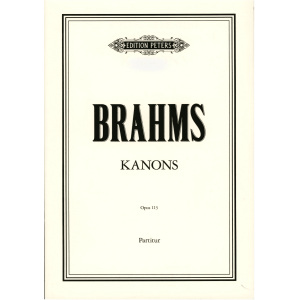 Johannes Brahms  Op. 113 for Female Voices 13 Canons for Choir
