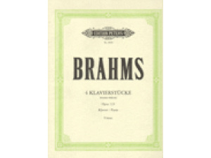 Brahms 4 Klavierstucke / Piano Pieces Op. 119.
