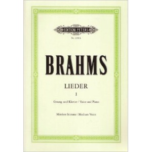 Brahms: Lieder I / Songs I (Medium Voice) - Voice & Piano