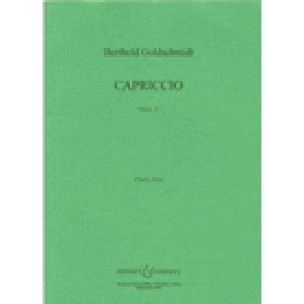 Berthold Goldschmidt Capriccio Op. 11 - Piano.