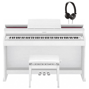 Casio AP-470WE Celviano Digital Piano Home Set - White