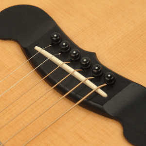 D'Addario Injected Molded Bridge and End Pin Set - Black