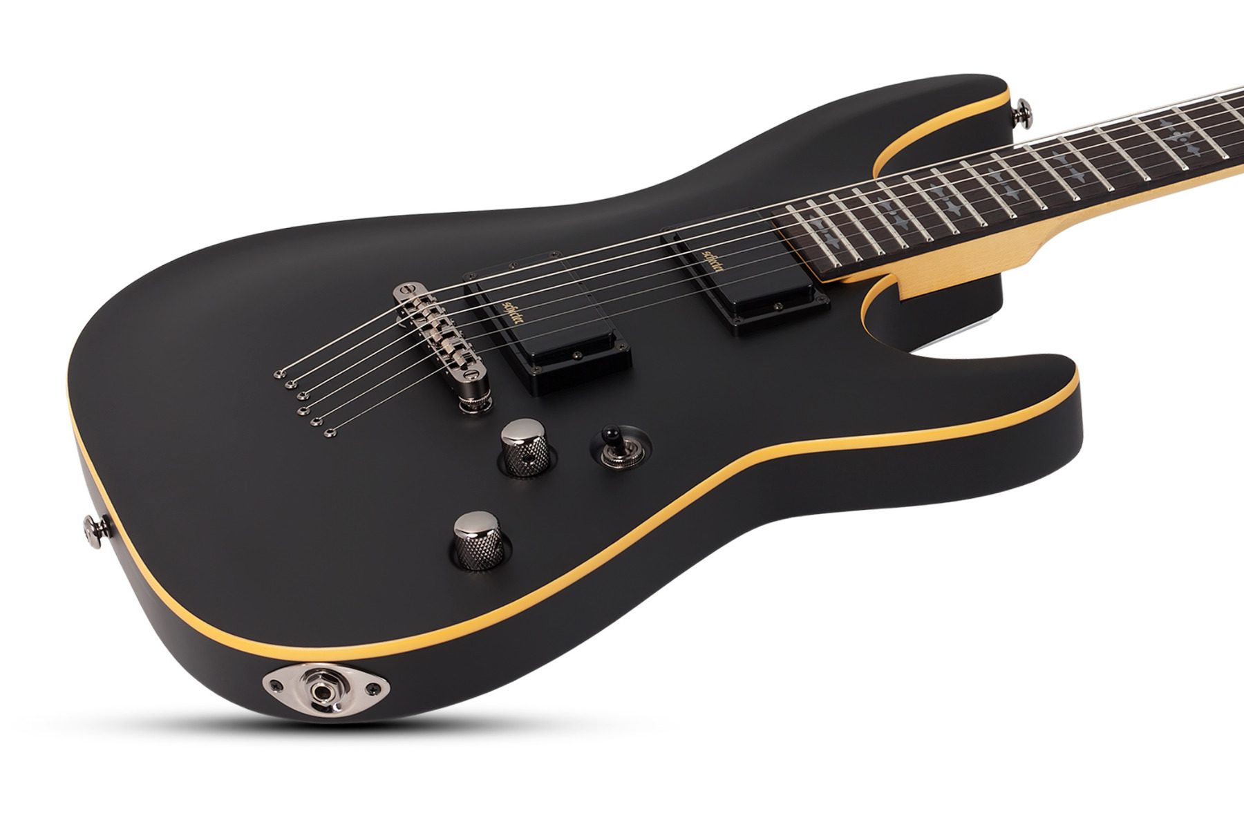 Schecter Demon 6 - Aged Black Satin - Image 5