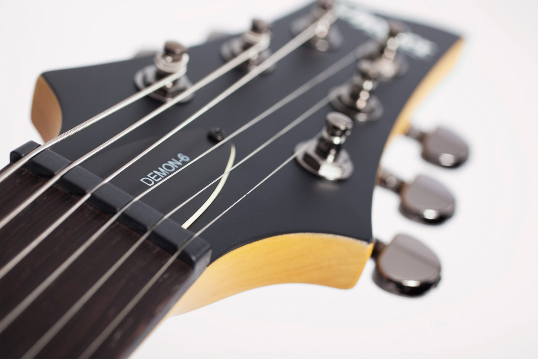 Schecter Demon 6 - Aged Black Satin - Image 8
