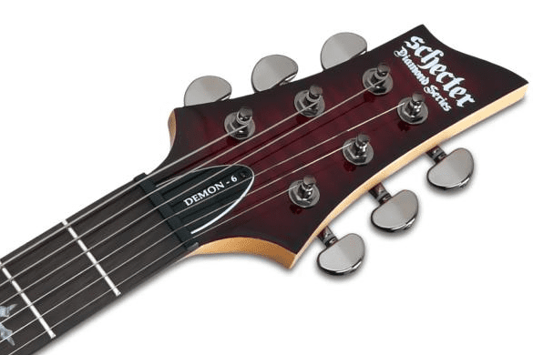 Schecter Demon 6 - Crimson Red Burst - Image 3