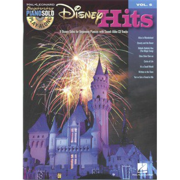 Beginning Piano Solo Play-Along Volume 6: Disney Hits