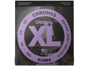 D'addario ECB84 Chromes (.40-.100) Custom Light - Long Scale