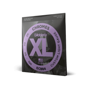 D'addario ECB84 Chromes (.40-.100) Custom Light - Long Scale