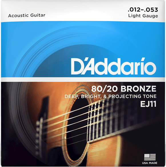 D'addario EJ11 80/20 (.12-.53) Acoustic Light