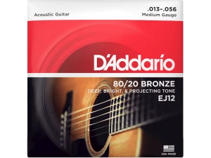 D'addario EJ12 80/20 (.13-.56) Acoustic Medium