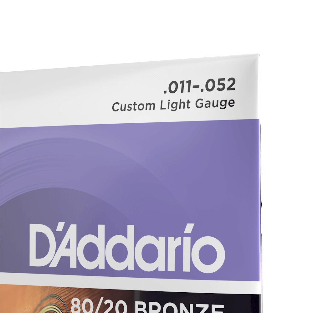 D'addario EJ13 80/20 (.11-.52) Acoustic Custom Light - Image 2