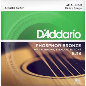 D'addario EJ18 Phosphor Bronze (.14 - .59) Acoustic Heavy