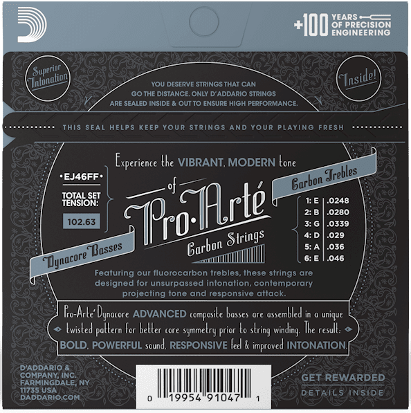 D'addario EJ46FF Pro-Arte Carbon Hard Tension - Image 2