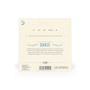 D'addario EJ69B PB Ball-End (.09-.20) Light 5-String Banjo