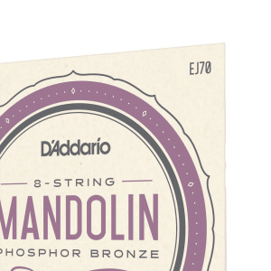 D'addario EJ70 PB Mandolin (.11-.38) Medium/Light - Ball End