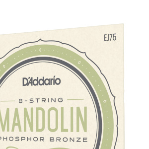 D'addario EJ75 PB Mandolin (.11.5-.41) Medium/Light - Loop End