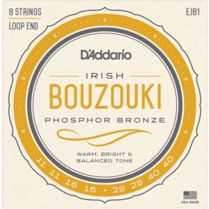 D'addario EJ81 Irish Bouzouki Strings - Phosphor Bronze