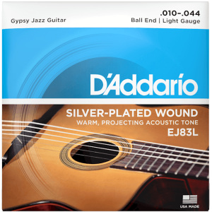 D'addario EJ83L (.10-.44) Gypsy Jazz