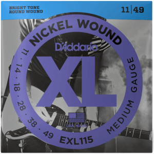 D'addario EXL115 Nickel (.11-.49) Medium