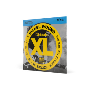 D'addario EXL125 Nickel (.09-.46) Super Light Top/Regular Bottom
