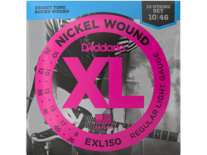 D'addario EXL150 10-46 Regular Light 12-String Electric Guitar Strings