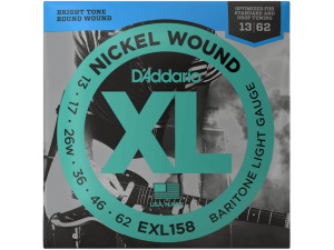 D'addario EXL158 Baritone Guitar Light