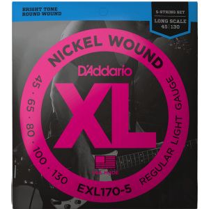 D'addario EXL170-5 Nickel (.45-.130) 5-String/Long Scale