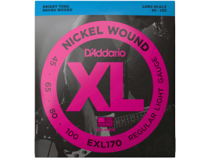 D'addario EXL170 Nickel (.45-.100) Light - Long Scale