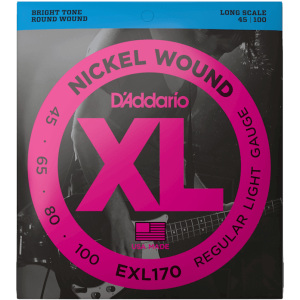 D'addario EXL170 Nickel (.45-.100) Light - Long Scale
