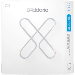 D'addario XS 10-47 Light 12-String Coated Acoustic Guitar Strings