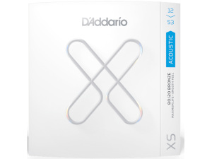D'addario XS 12-53 Light 80/20 Bronze Coated Acoustic Guitar Strings