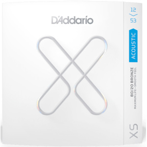 D'addario XS 12-53 Light 80/20 Bronze Coated Acoustic Guitar Strings