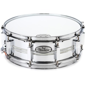 Pearl Duoluxe Snare Drum 14 x 5" - Nicotine White Marine Pearl