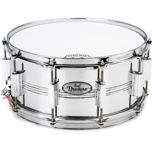 Pearl Duoluxe Snare Drum 14 x 6.5" - Nicotine White Marine Pearl