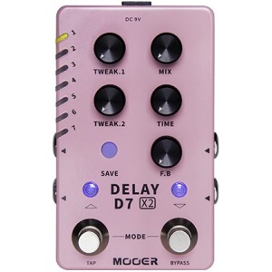 MOOER D7 X2 Delay - Dual Stereo Delay