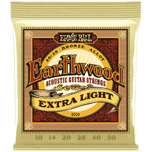 Ernie Ball Earthwood Extra Light Acoustic Guitar Strings