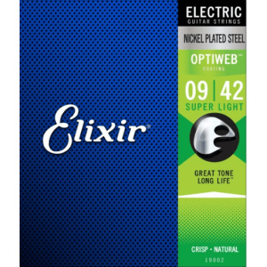 Elixir Super Light (.009-.42) Nickel Plated Steel w/OPTIWEB Coating