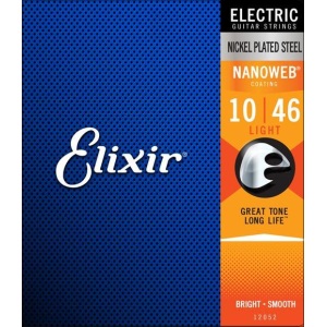 Elixir Electric Light (.10-.46) Nickel Plated Steel w/NANOWEB Coating